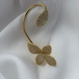 Flower earcuff(1pc)