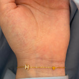 Minimal initial bracelet