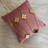 Clover studded necklace