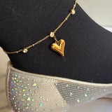 Heart anklet(1 pc)
