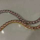 Aura tennis bracelet(pink)