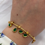 Drop charm bracelet
