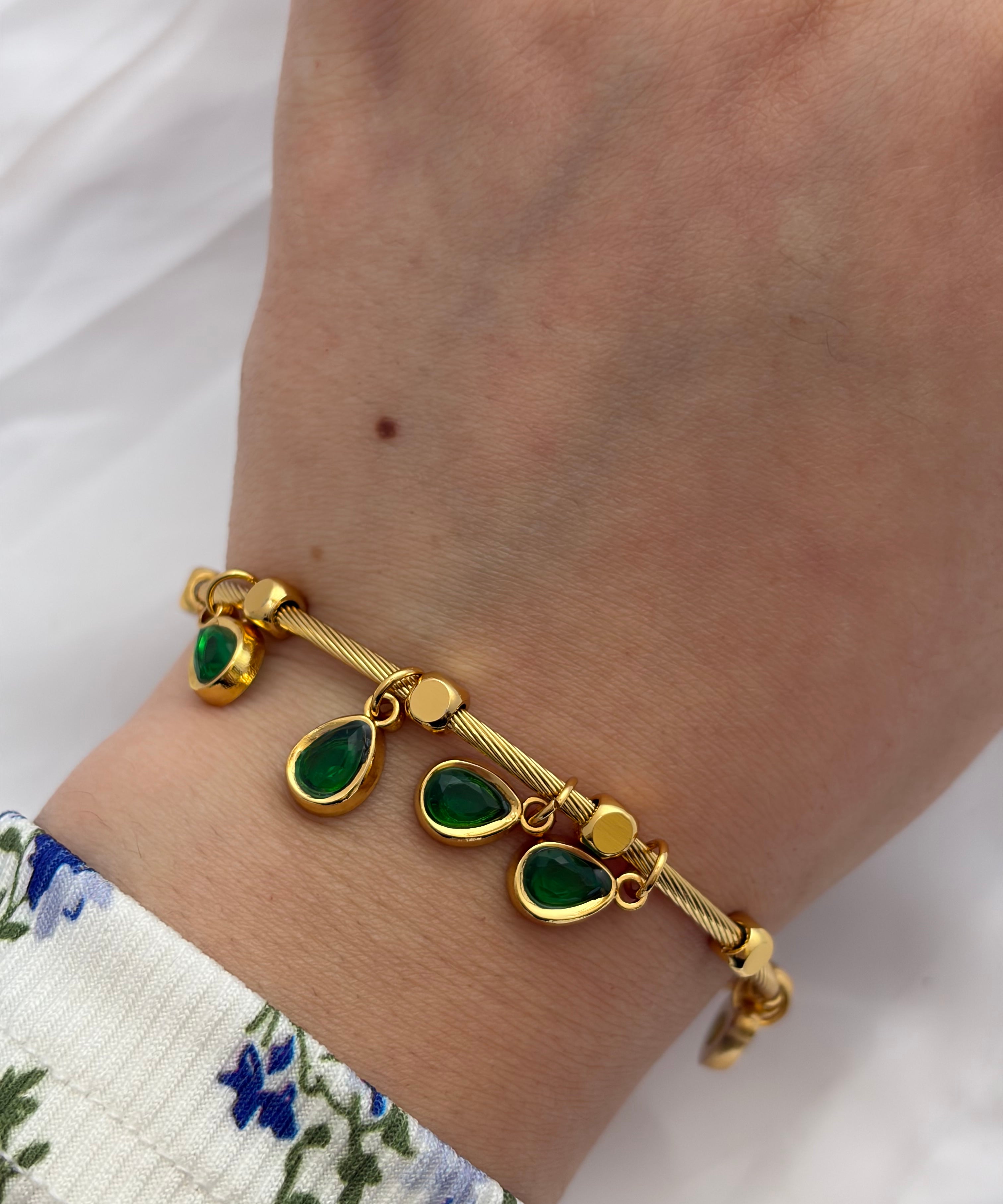 Drop charm bracelet