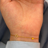 Minimal initial bracelet