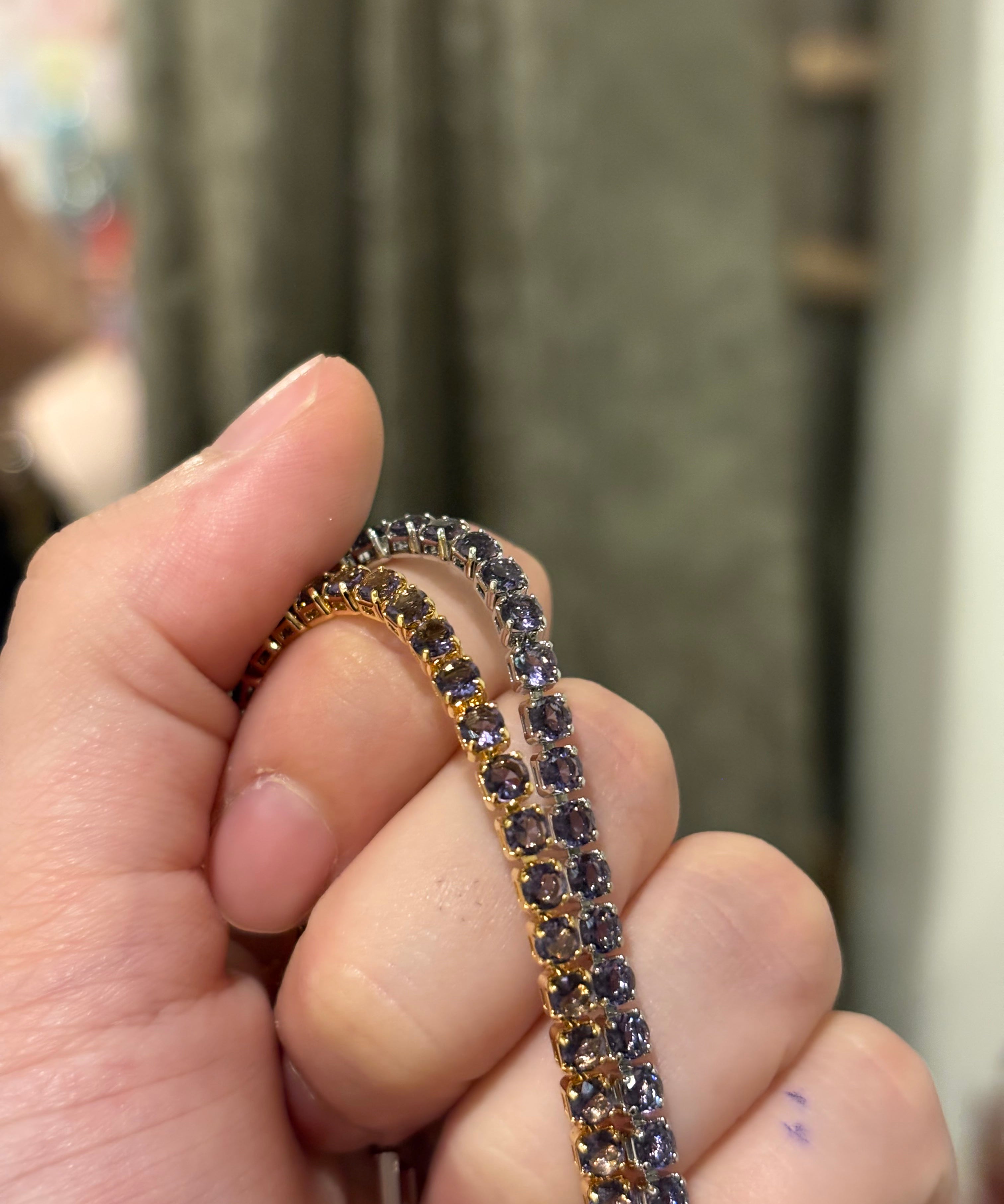 Vibe tennis bracelet(purple )