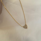 Studded heart necklace