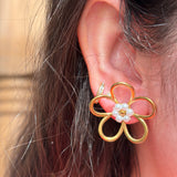 Floral earrings