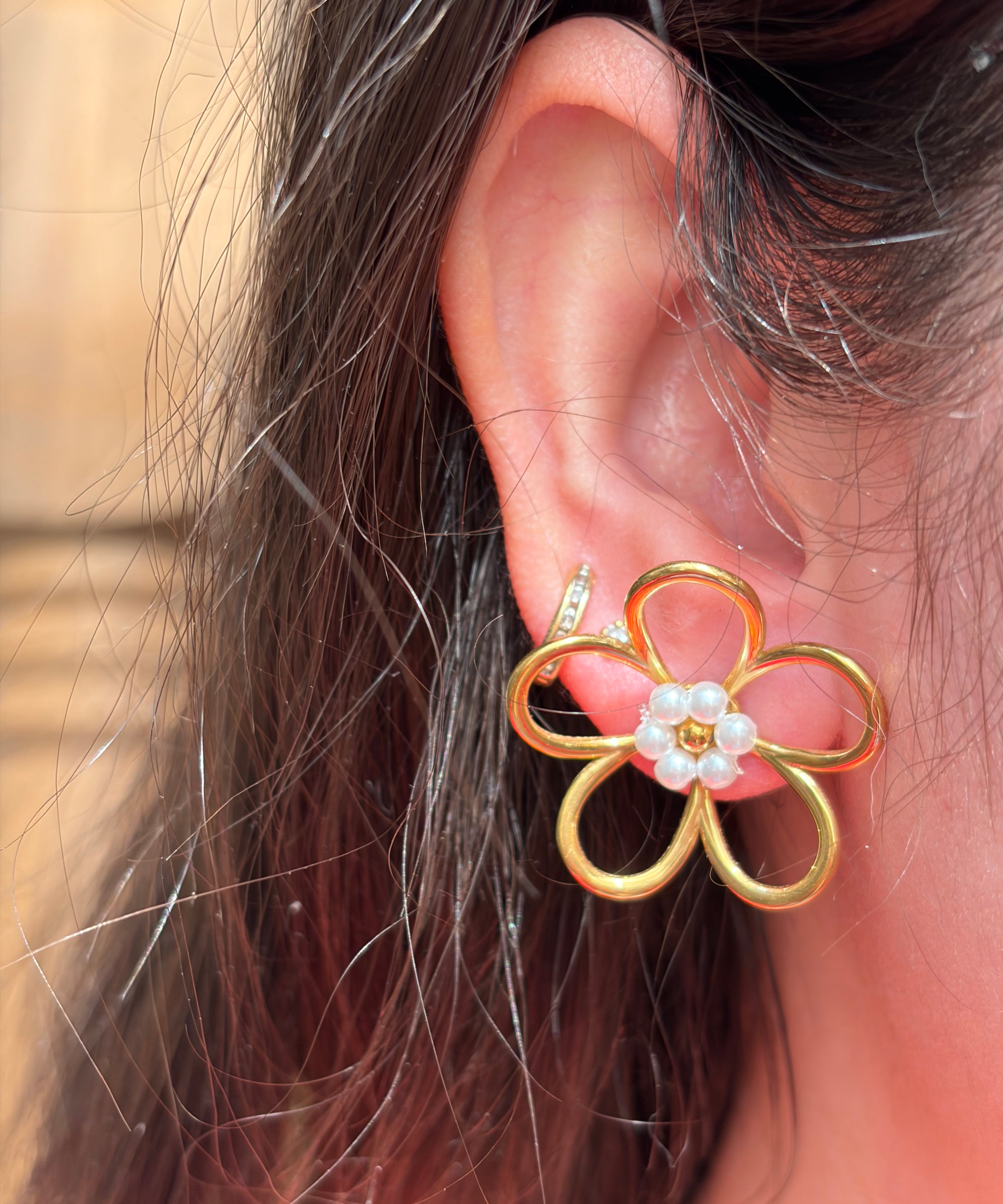 Floral earrings