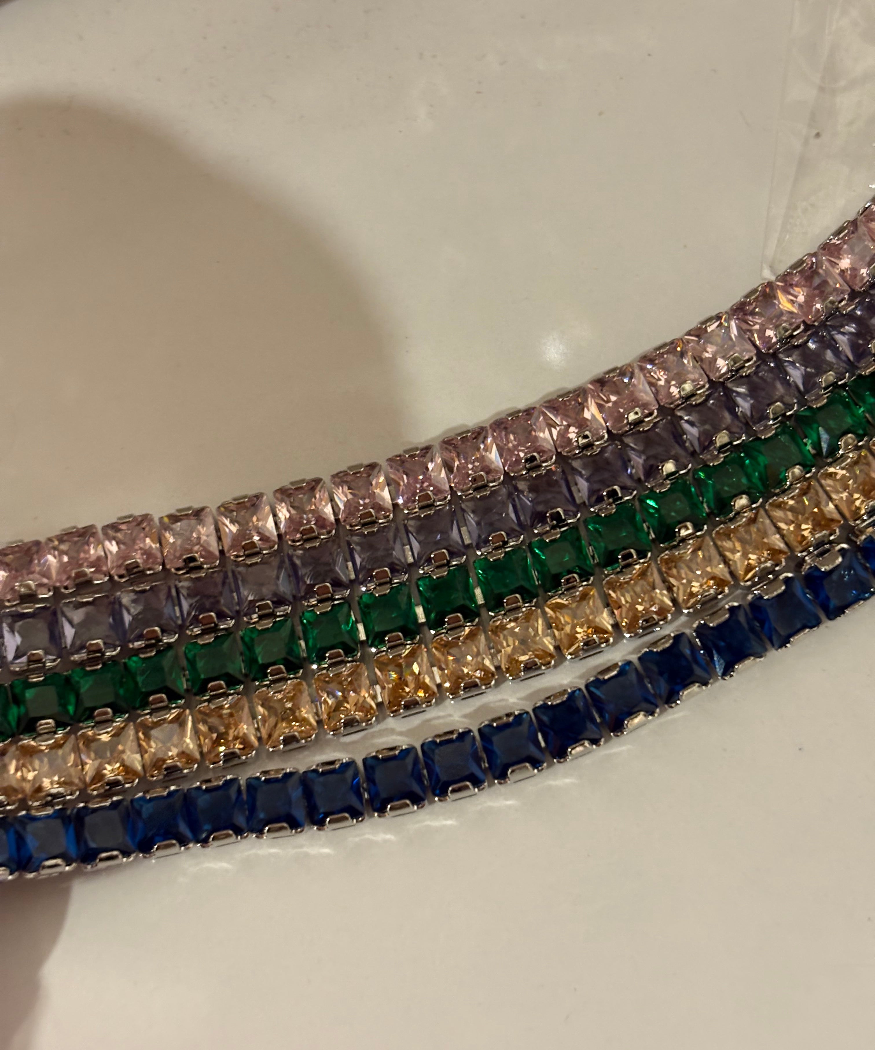 Sky tennis bracelet