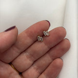 2 stone stud (ball back)