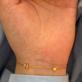 Minimal initial bracelet