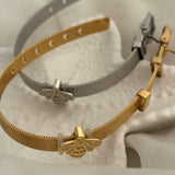 Bee strap bracelet