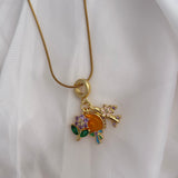 Orange necklace