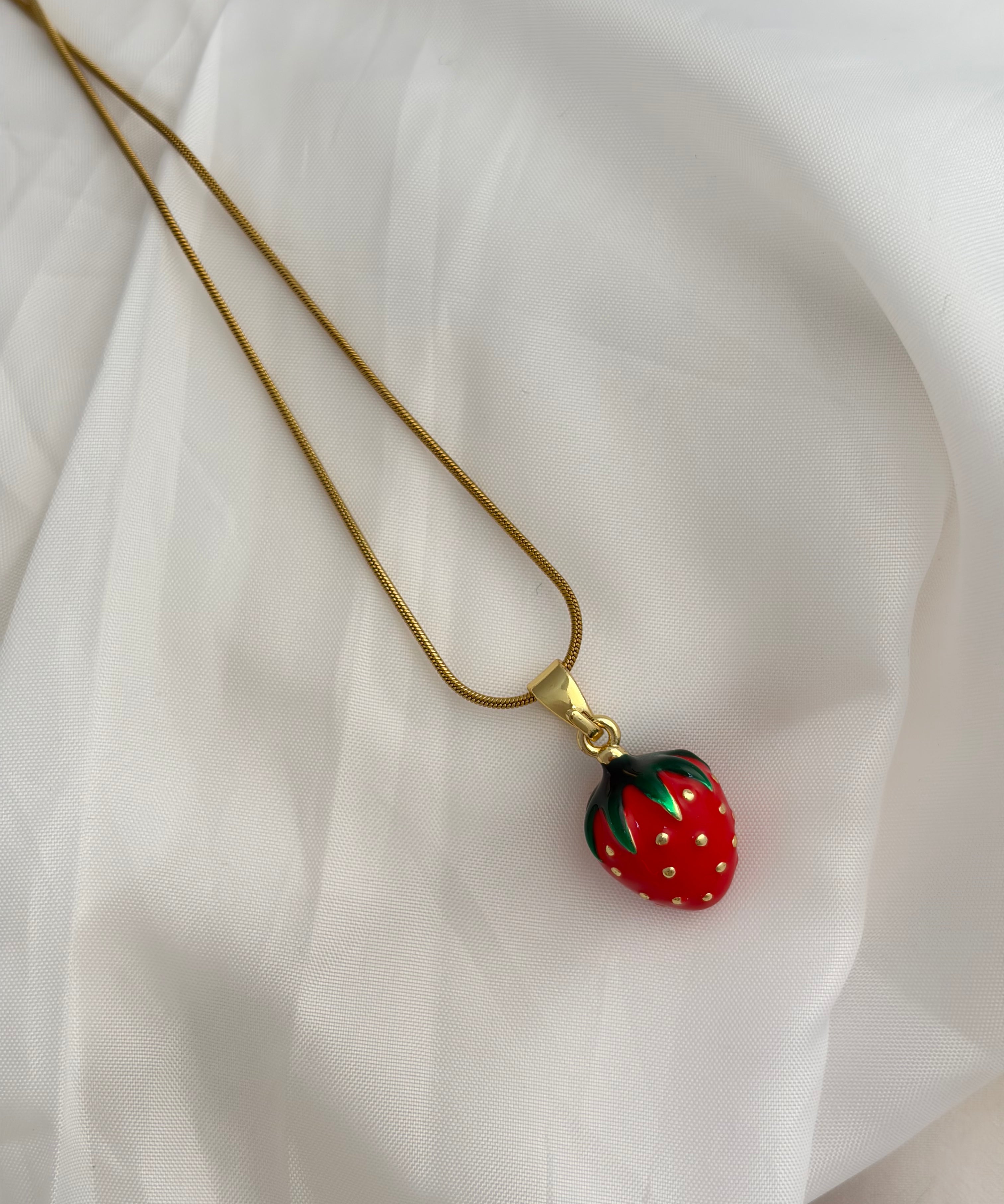 Strawberry necklace