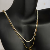 Pearl layered necklace