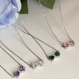 Bow minimal necklace
