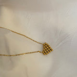 Bead heart necklace