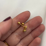 Tiny rose stud (ball back)
