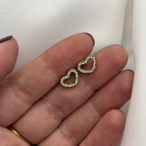 Heart stud (ball back)