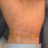 Minimal initial bracelet