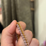 Vibe tennis bracelet(pink)