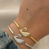 Swan bracelet