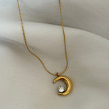Crescent necklace