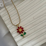 Sunflower necklace