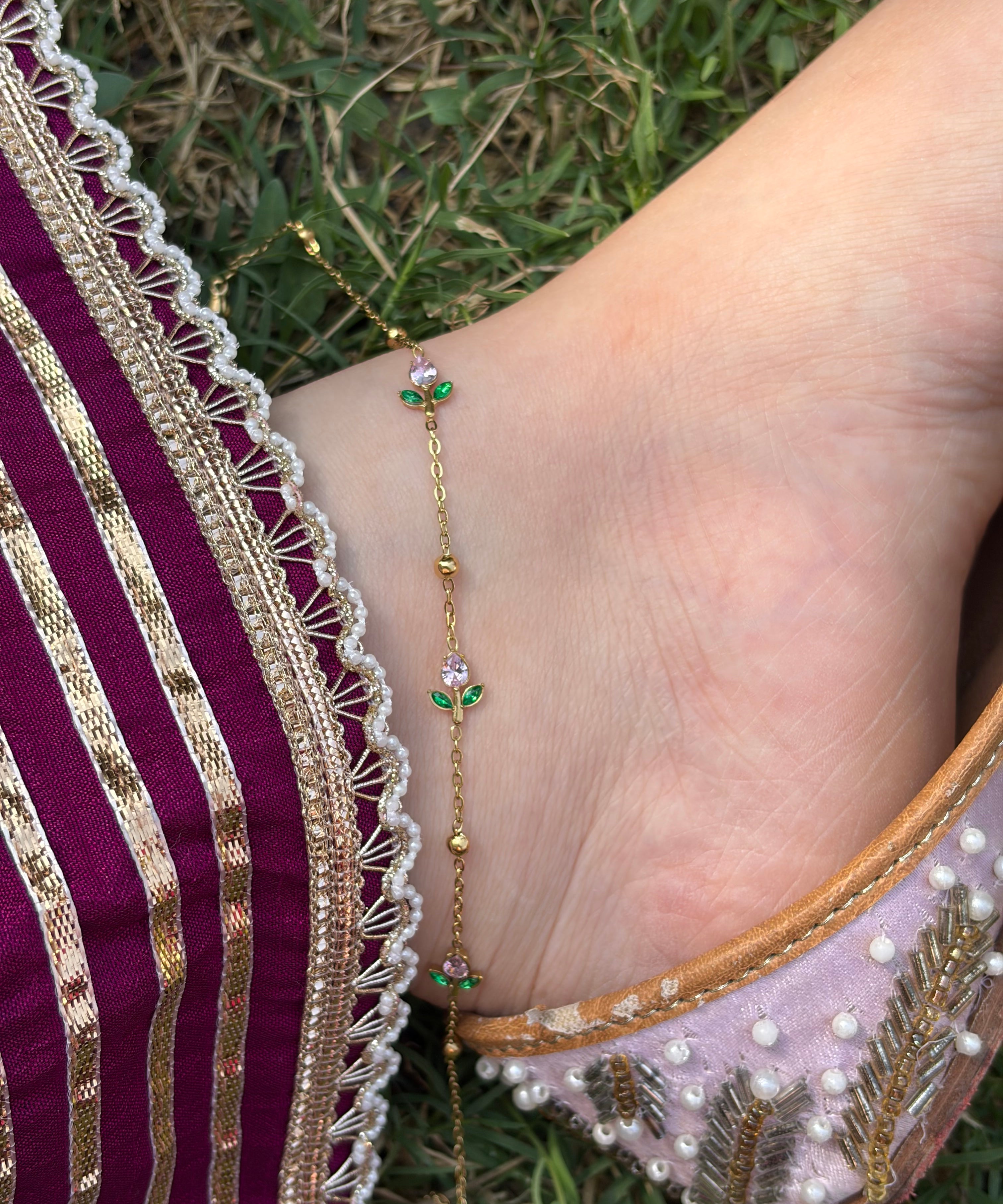Tulip anklet(1pc)
