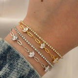 Bling layered bracelet