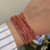 Pink stretchable bracelet