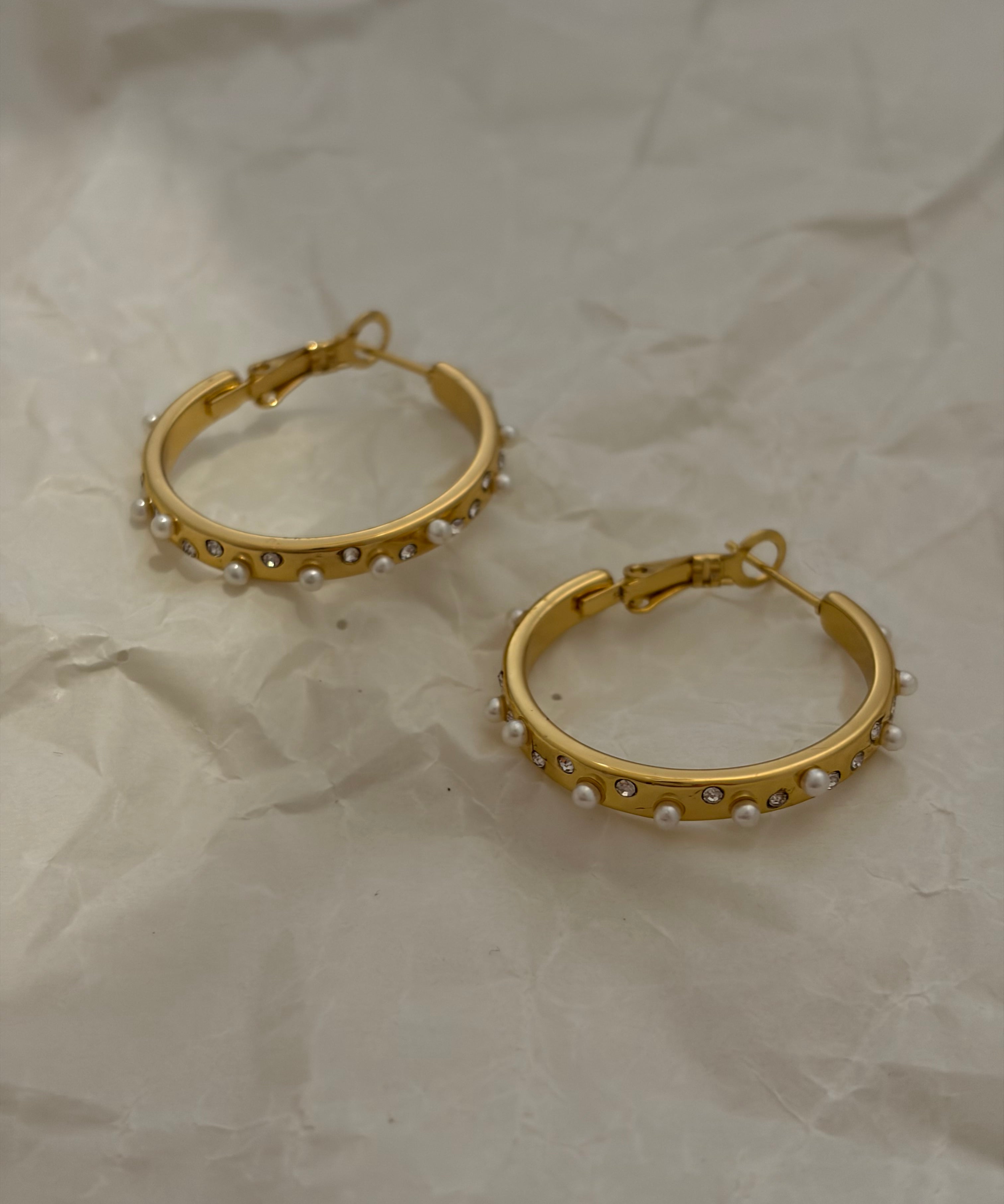 Pearl hoops