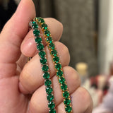 Aura tennis bracelet(emerald)