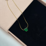 Heart solitaire necklace