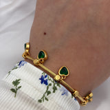 Heart charm bracelet