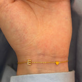 Minimal initial bracelet