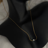 Dainty promise necklace