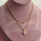 Heartie layered necklace