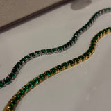 Vibe tennis bracelet(emerald)
