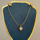 Crystal heart set
