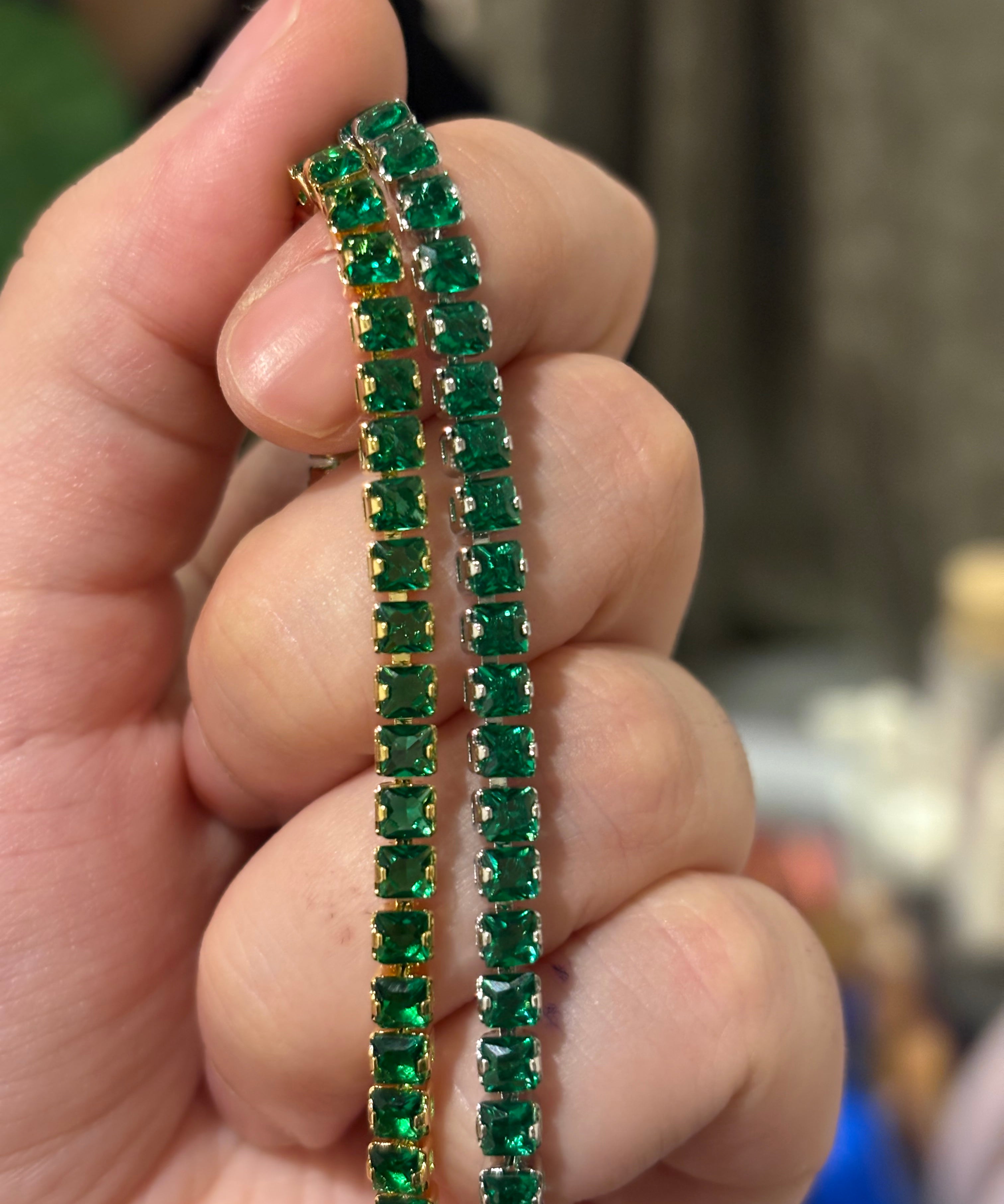 Vera tennis bracelet(emerald)
