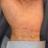 Minimal initial bracelet