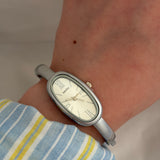 Sleek silver watch