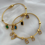 Square charm bracelet