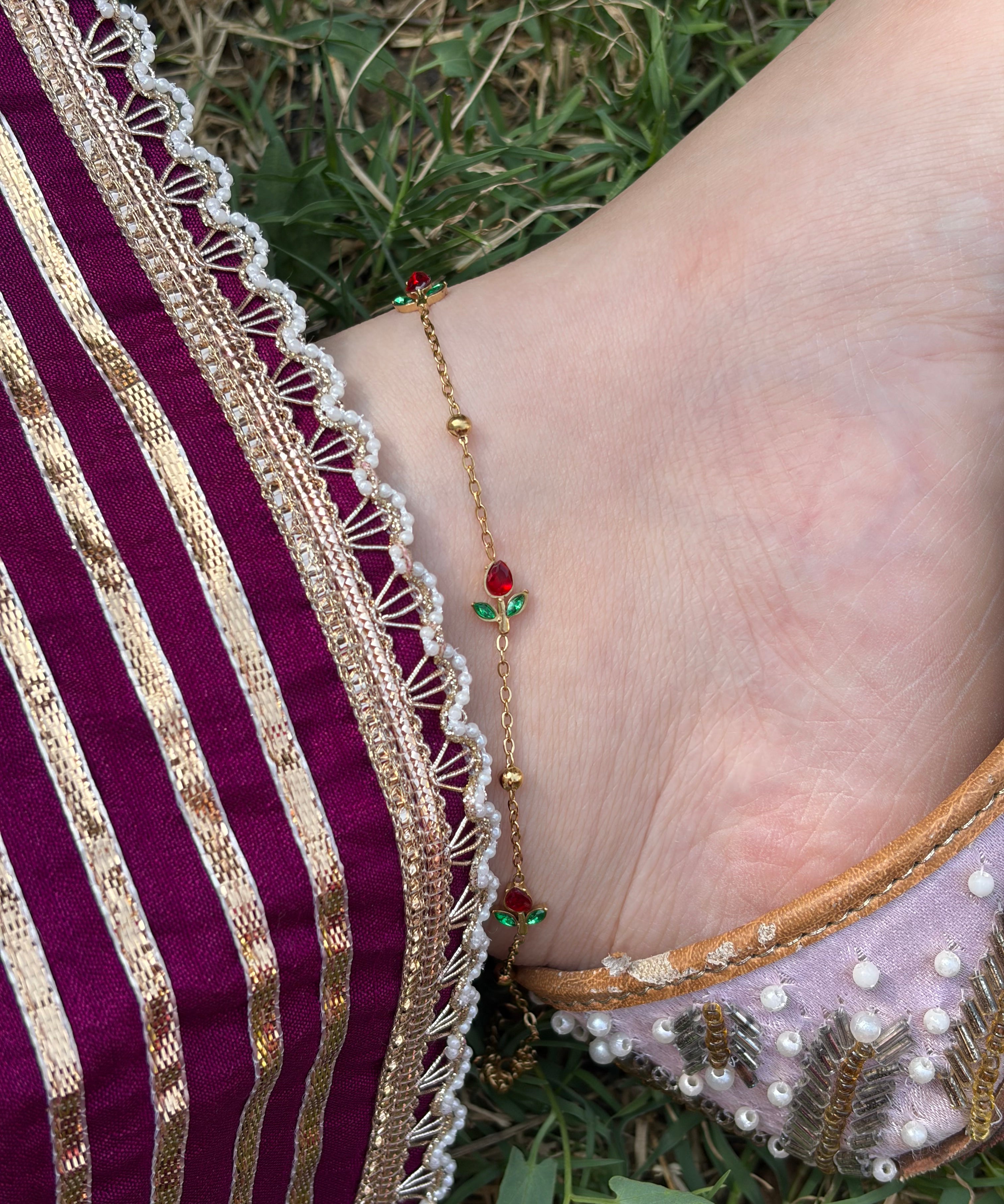 Tulip anklet(1pc)