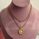 Sun layered necklace