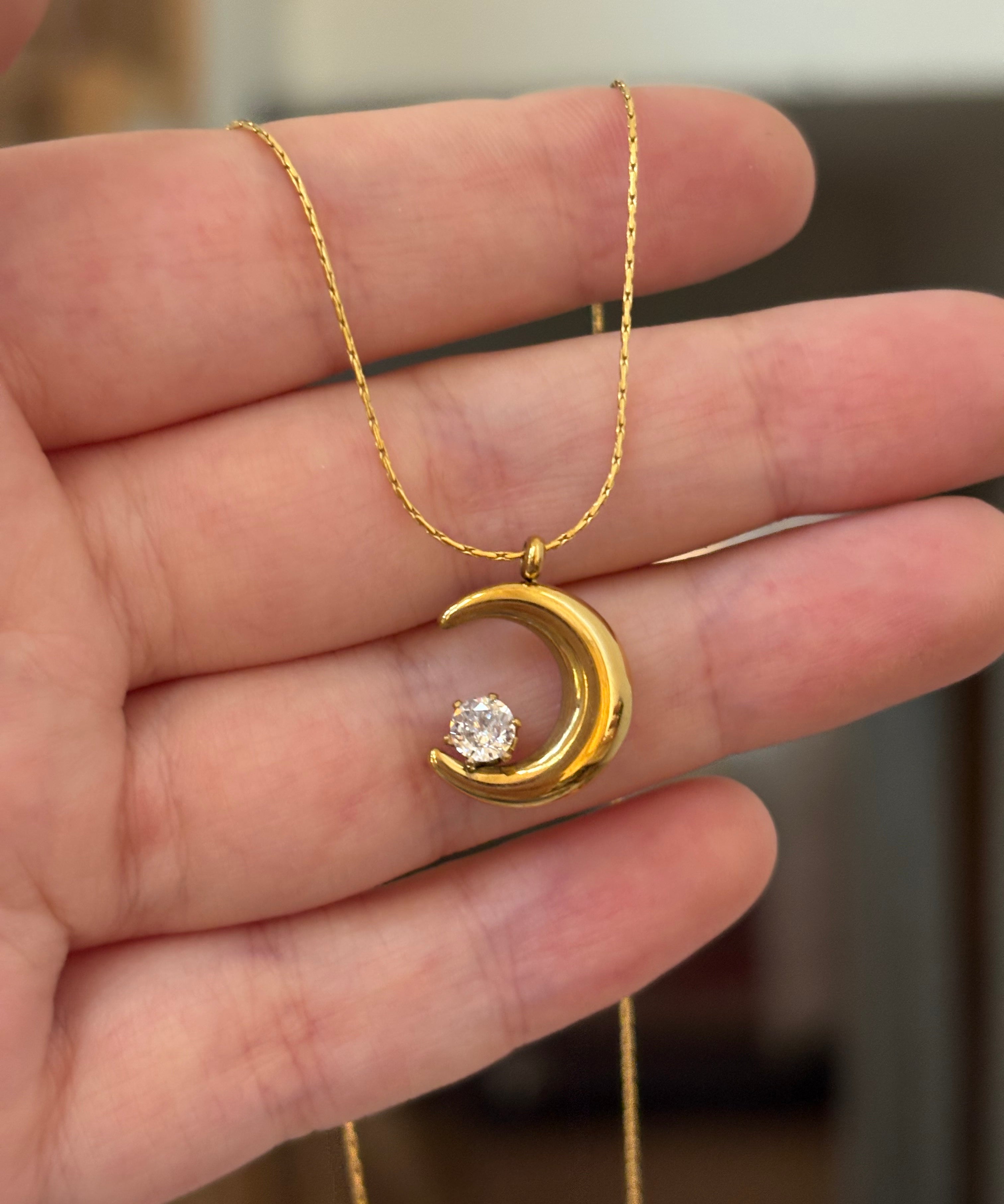 Crescent necklace