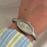 Sleek silver watch