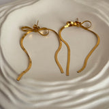 Ribbon earrings