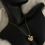 Teddy face necklace